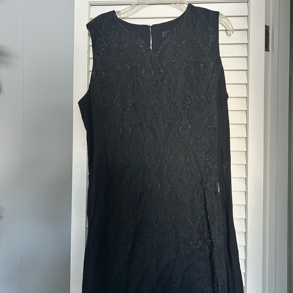 ABS Black Sleeveless Dress